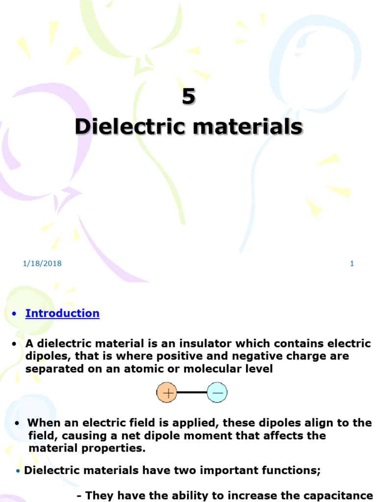 Understanding Dielectric Materials and Capacitance | PDF | Dielectric ...