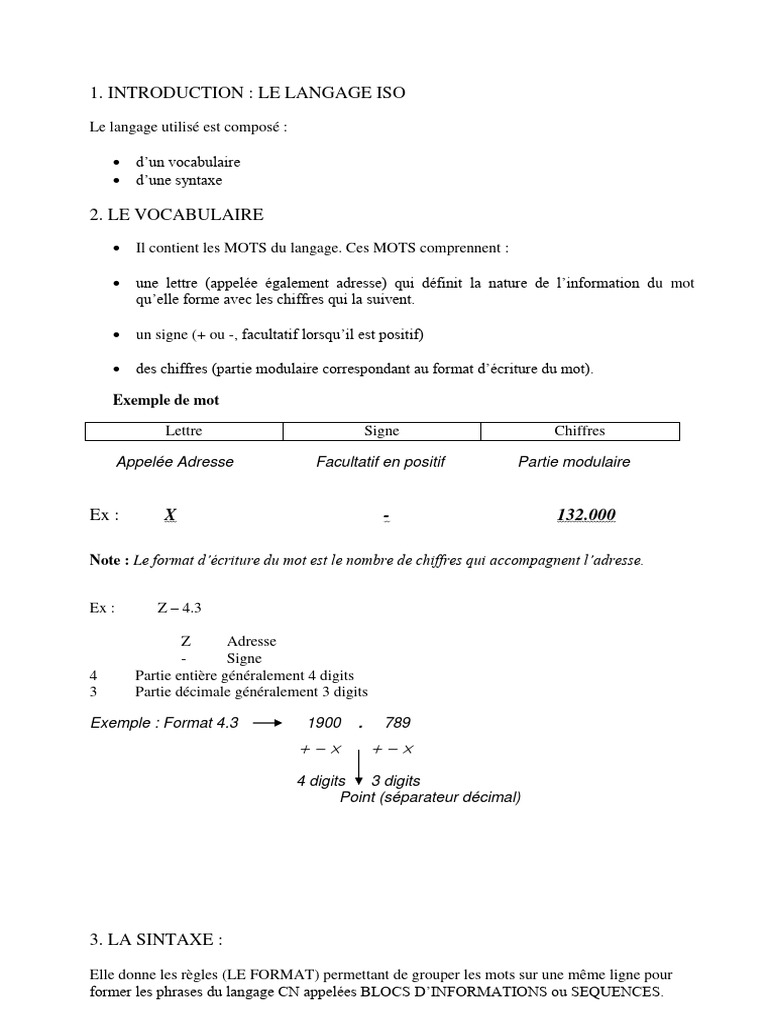 Introduction au langage ISO en programmation | PDF | Clavier d ...