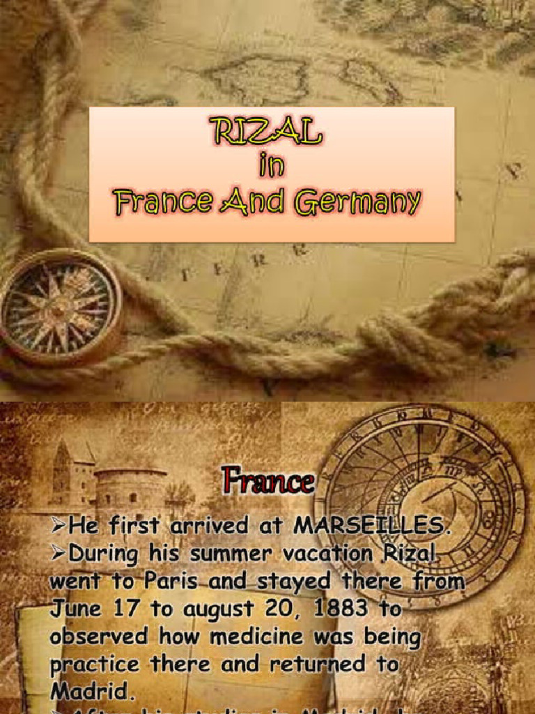Rizal in France and Germany SlideShare | PDF