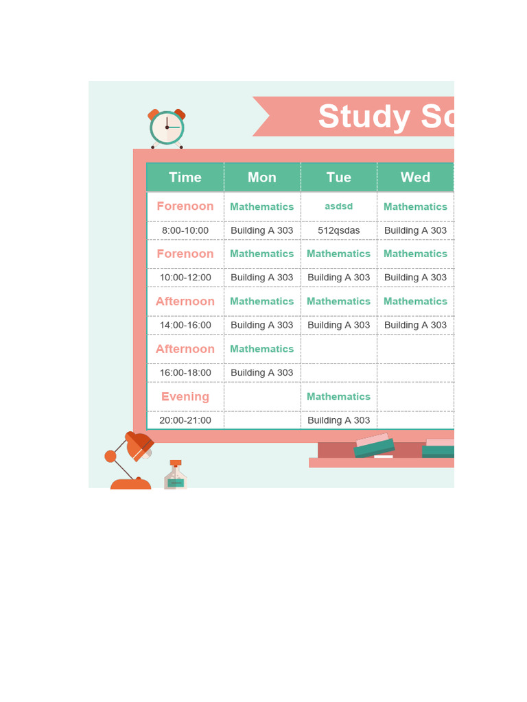 Weekly Mathematics Study Schedule | PDF | Computing | Software