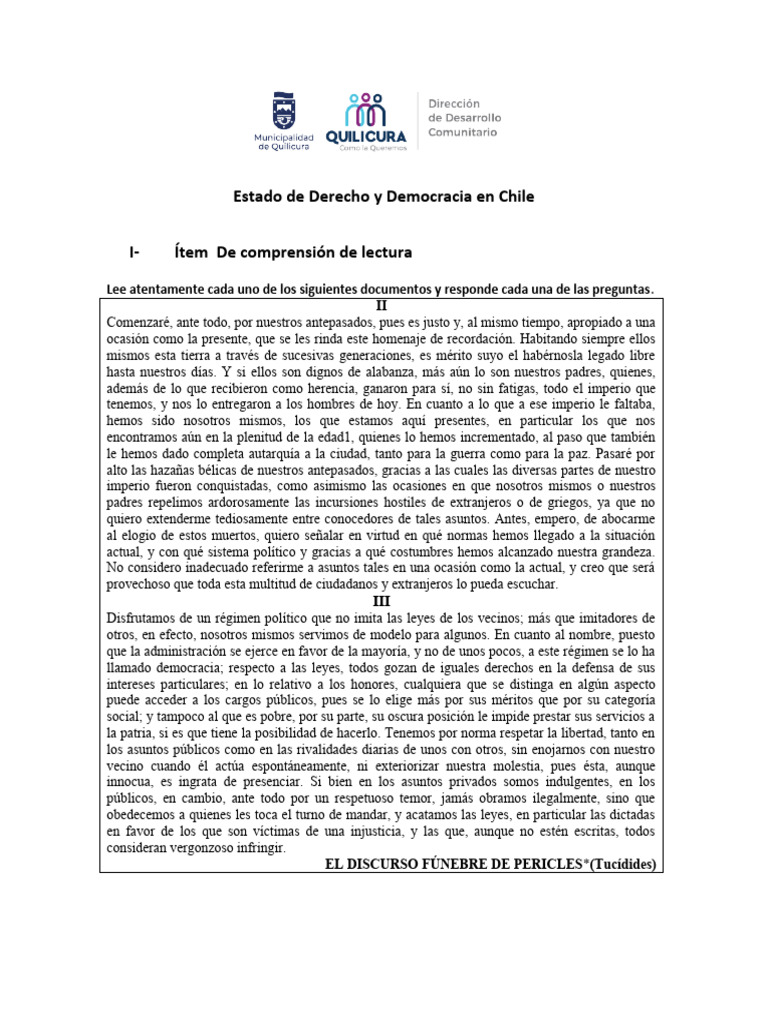 Estado de Derecho y Democracia Ejercicios | PDF | Democracia ...