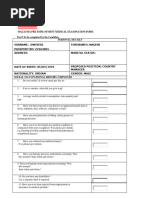 Medex Pre-Employment Health Form | PDF | Personal Protective Equipment ...