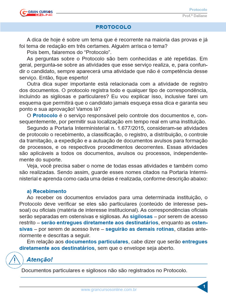 Aula Sobre Protoclo | PDF | Computadores