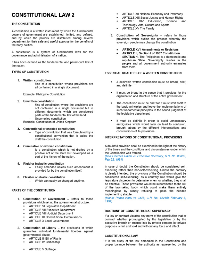 Rights and Amendments Overview | PDF | Constitutional Amendment ...