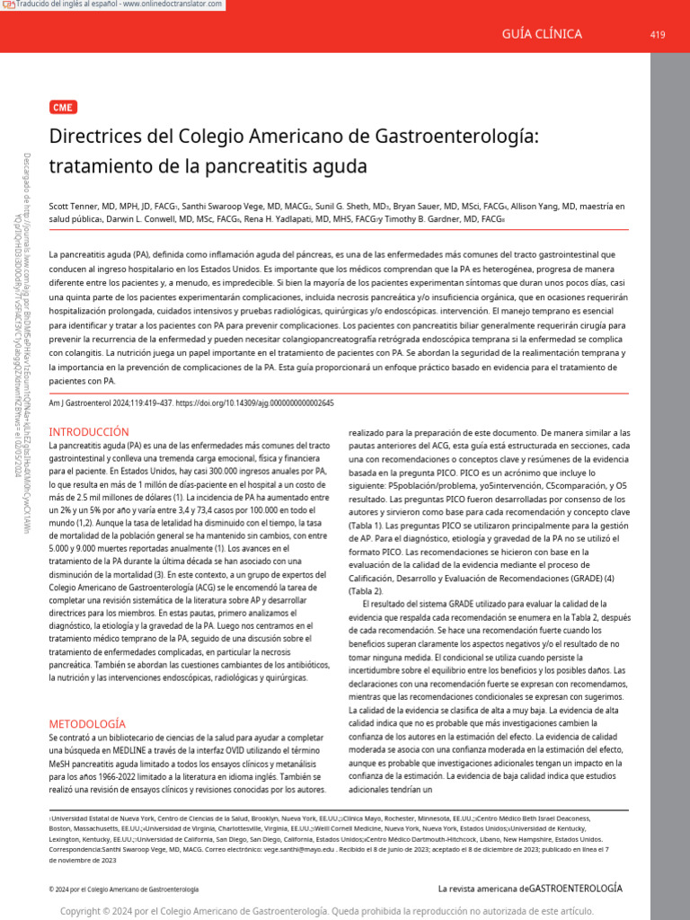 American college of gastroenterology guidelines 14 en es descargar
