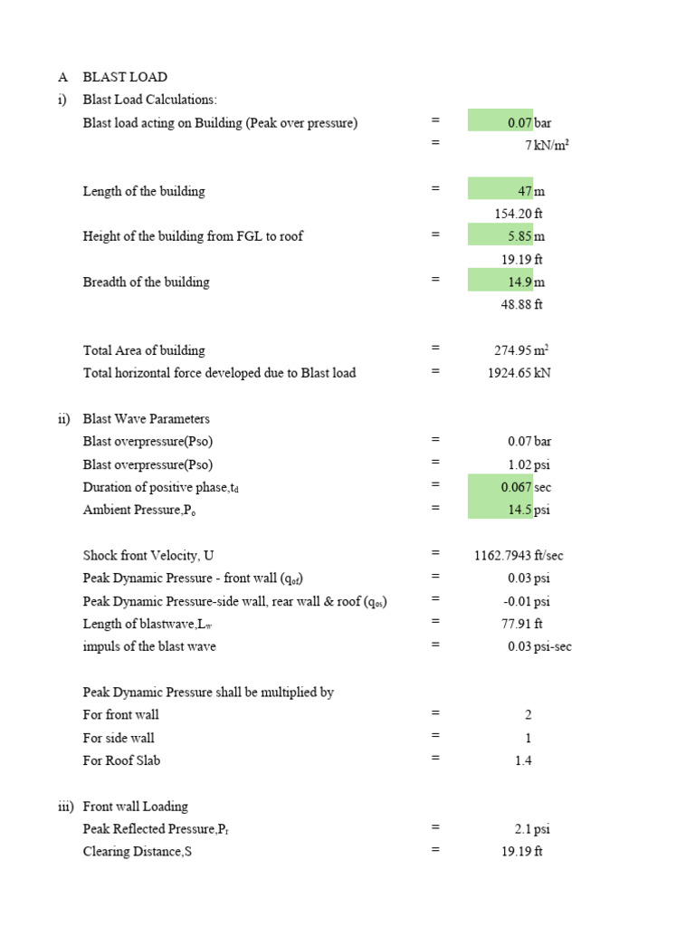 Blast Load Analysis for Building Structures | PDF | Pressure | Dynamics ...