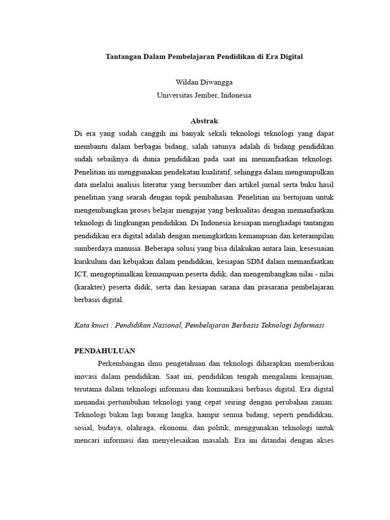 tantangan dalam penerapan pendidikan adaptif teknologi