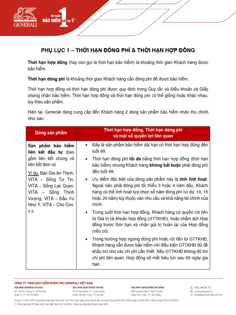 Phu Luc Thong Tin Hop Dong | PDF
