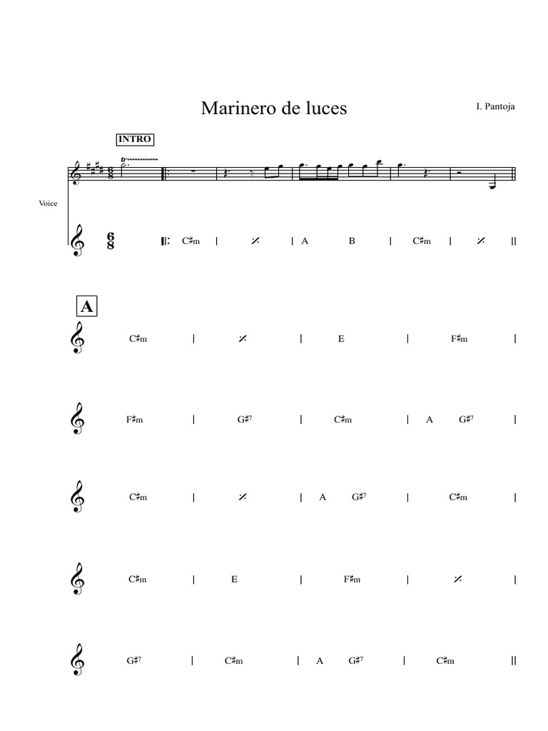 Marinero de Luces - Partitura Completa-1 | PDF
