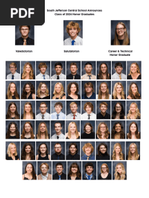 South Jefferson Central Honor Graduates 2024