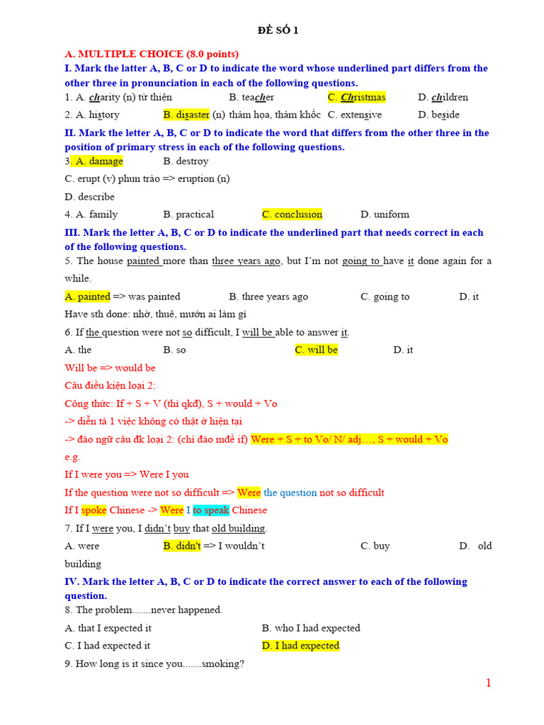 English Language Test Practice | PDF | Charlie Chaplin