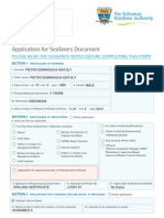 Application For Seafarers Document: Please Read The Guidance Notes Before Completing This Form
