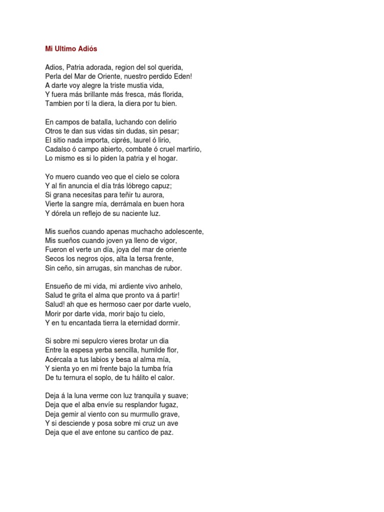 Mi Ultimo Adiós Pdf