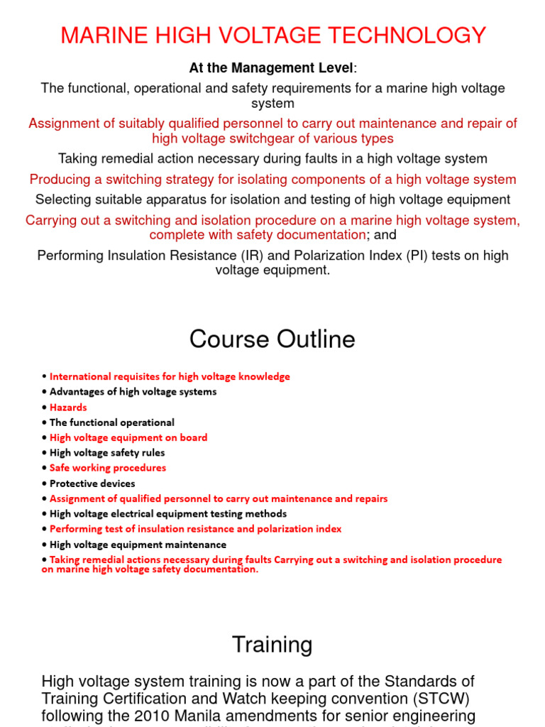 High Voltage Safety Training Overview | PDF | High Voltage | Electric Arc