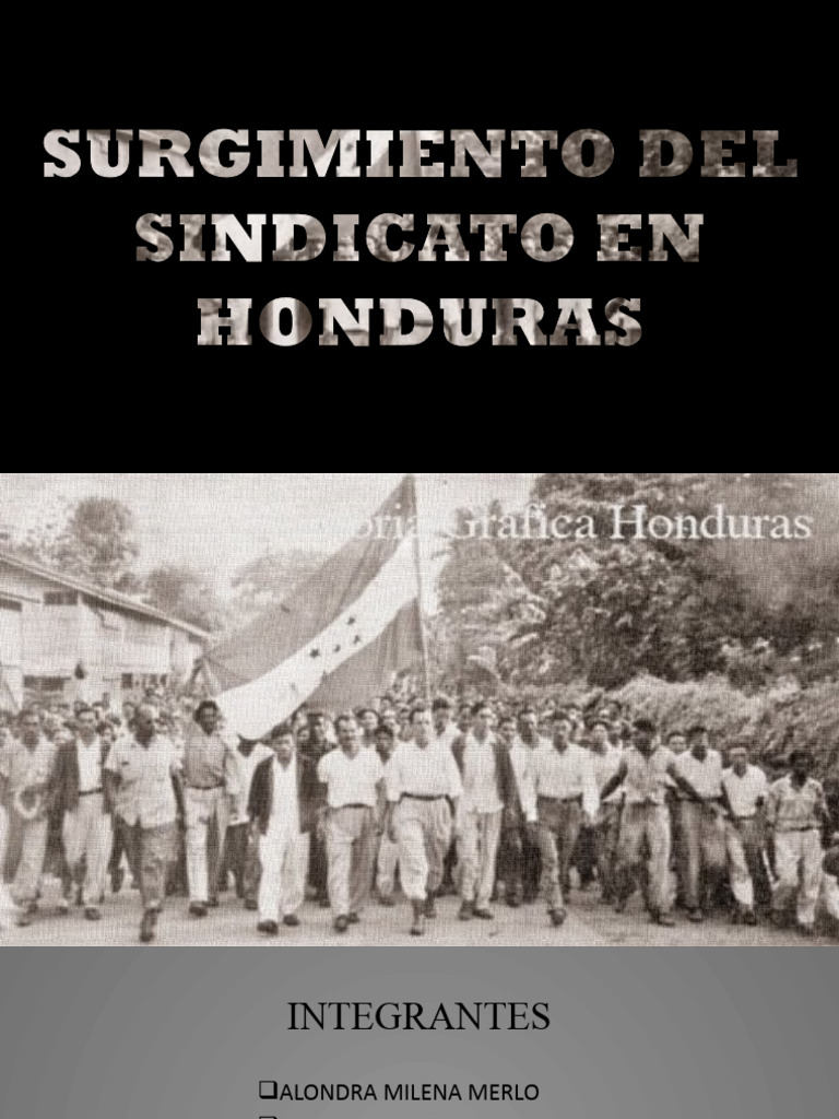 Surgimiento de Sindicatos en Honduras | PDF | Sindicato | Derecho laboral