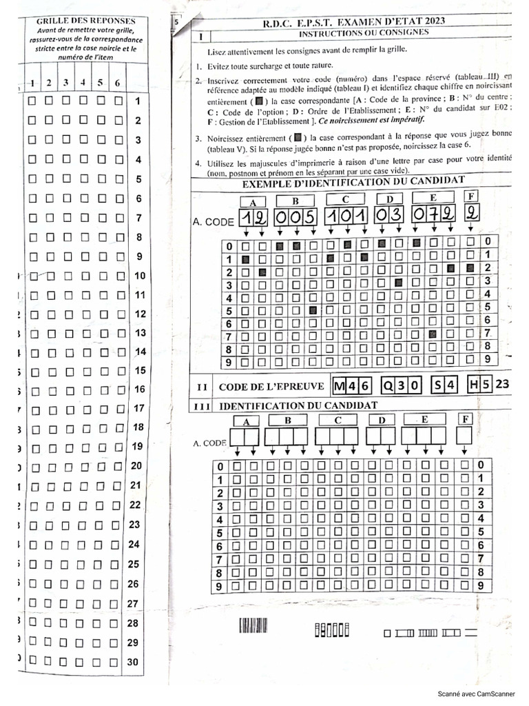 Item Science Math, Bio, École, Geol (SVT) 2023 | PDF