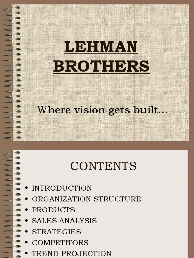Lehman Brothers PDF Investment Banking Stocks