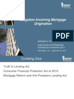 Litigation Involving Mortgage Origination