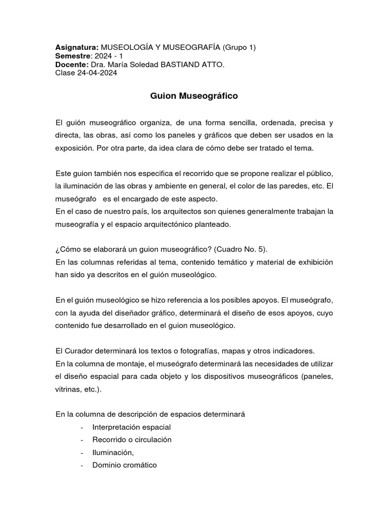 Clase 24-04-24 GM-RM | PDF | Museología | Dibujo
