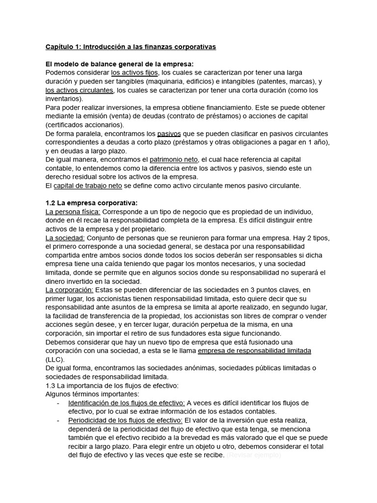 Finanzas Corporativas | PDF | Business | Corporaciones