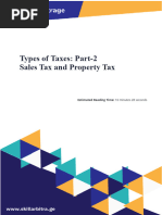 Types of Taxes Part - 2 - Sales Tax and Property Tax (US Tax Law)
