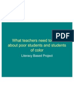 What Teachers Need To Know About Students of Collor