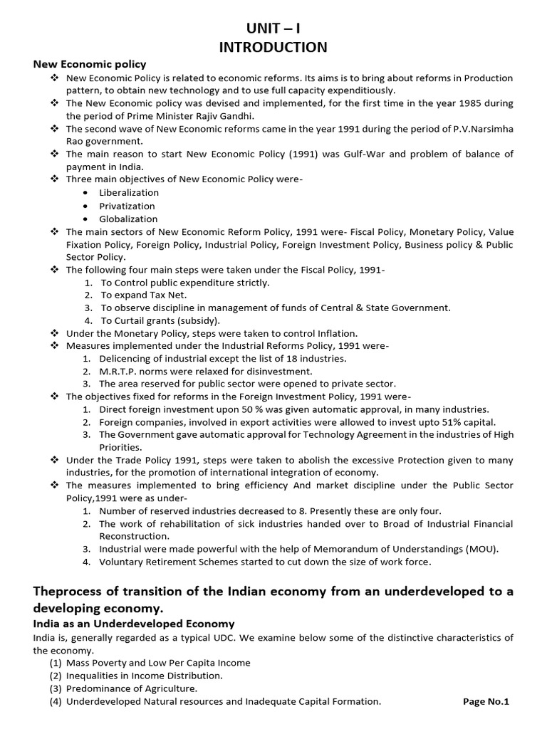 New Economic Policy Overview and Impact | PDF | Agriculture | Monetary ...