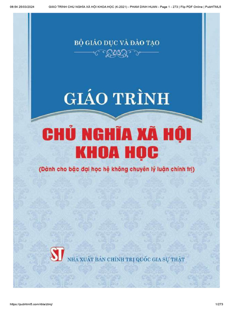 Giáo Trình CNXH | PDF