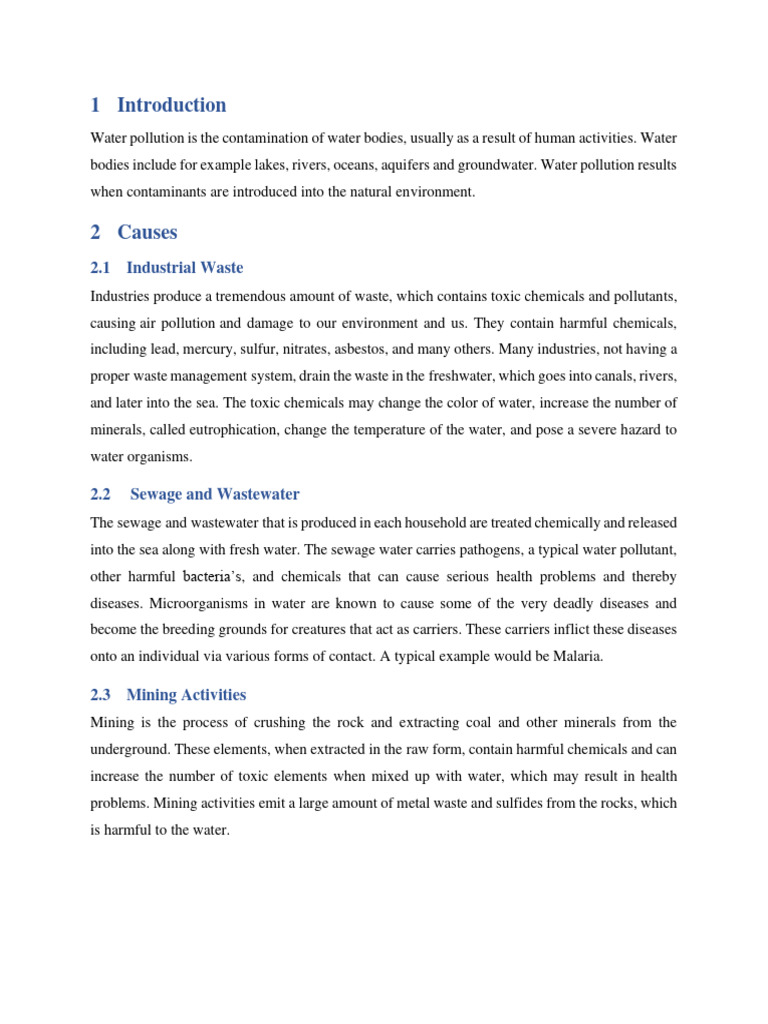Water Pollution | Download Free PDF | Water Pollution | Eutrophication