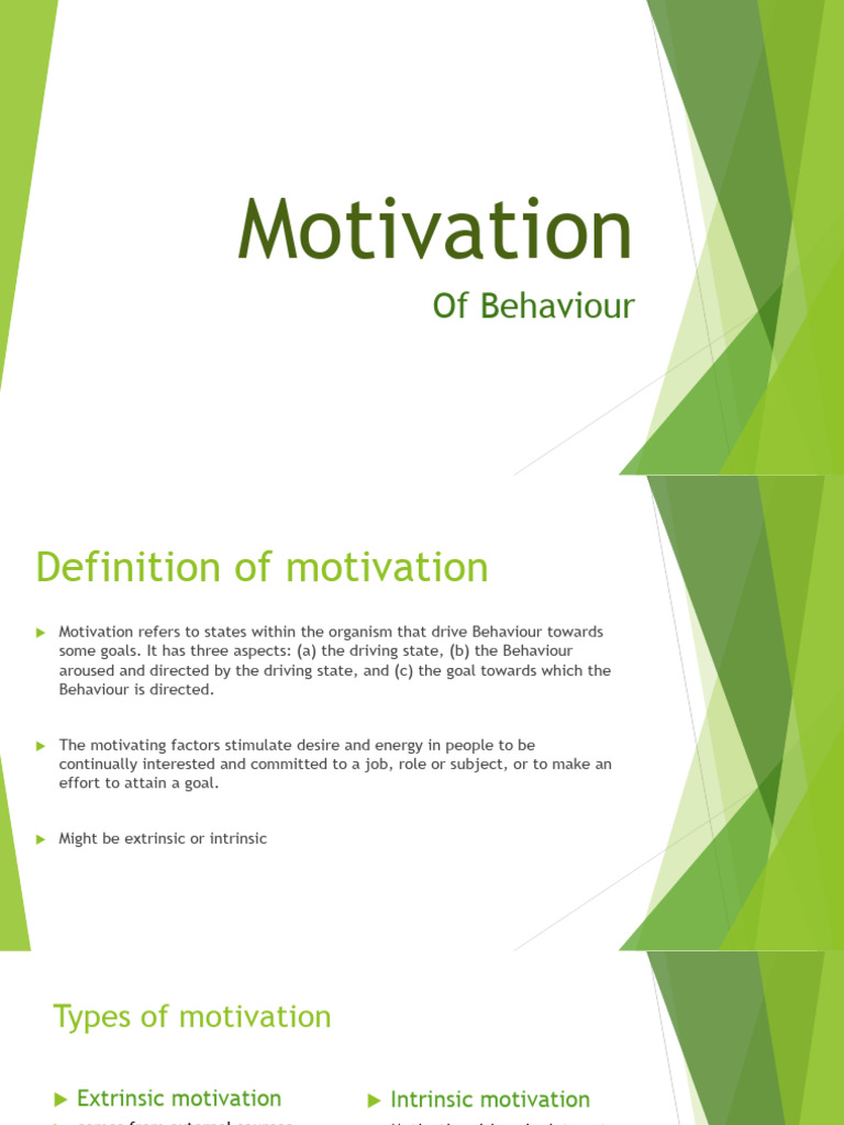 Understanding Motivation and Behavior | PDF | Motivational | Motivation