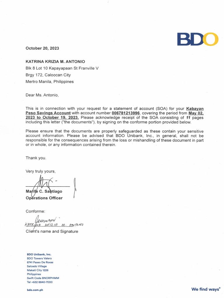 BDO Page 1 | PDF