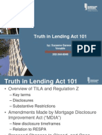 Truth in Lending Act 101: By: Suzanne Garwood Venable 202-344-8046