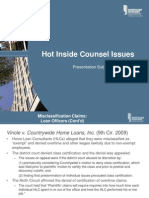 Hot Inside Counsel Issues: Presentation Subtitle