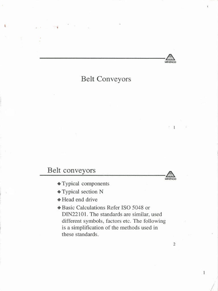 REF Belt Conveyor Calculations Download Free PDF Belt (Mechanical) Mechanical Engineering