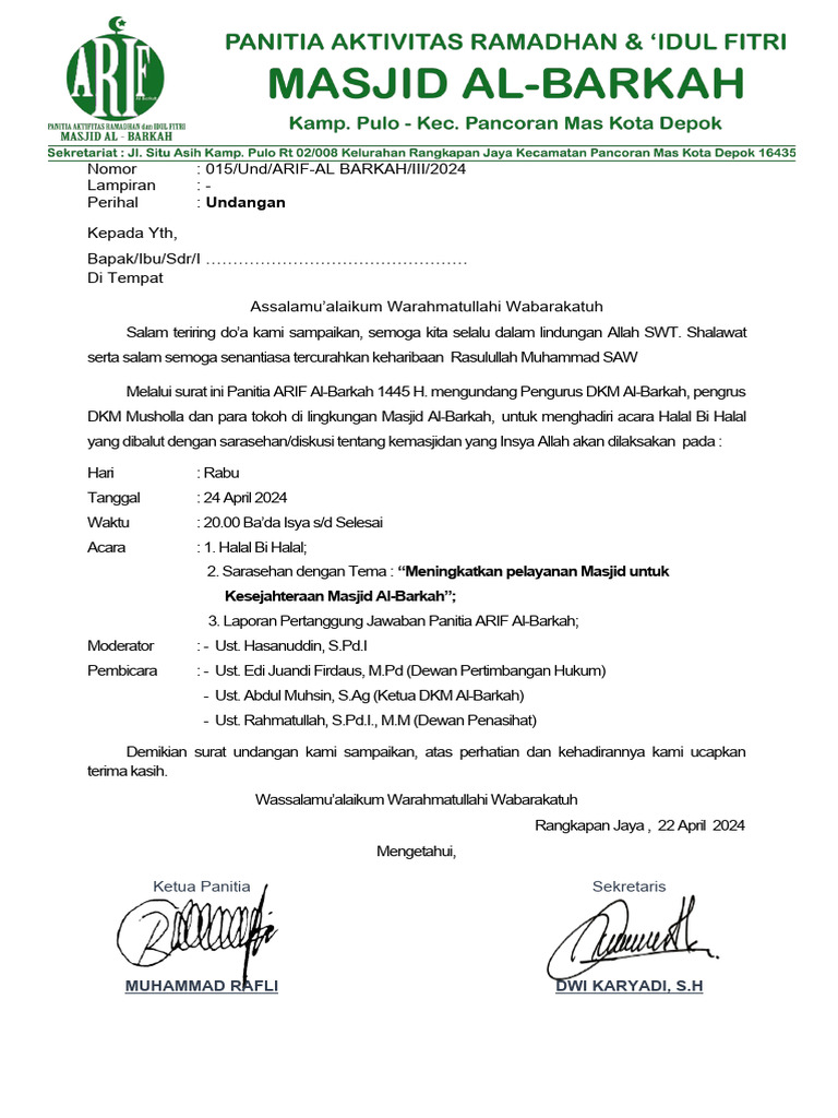 015 Undangan Halal Bi Halal Pdf