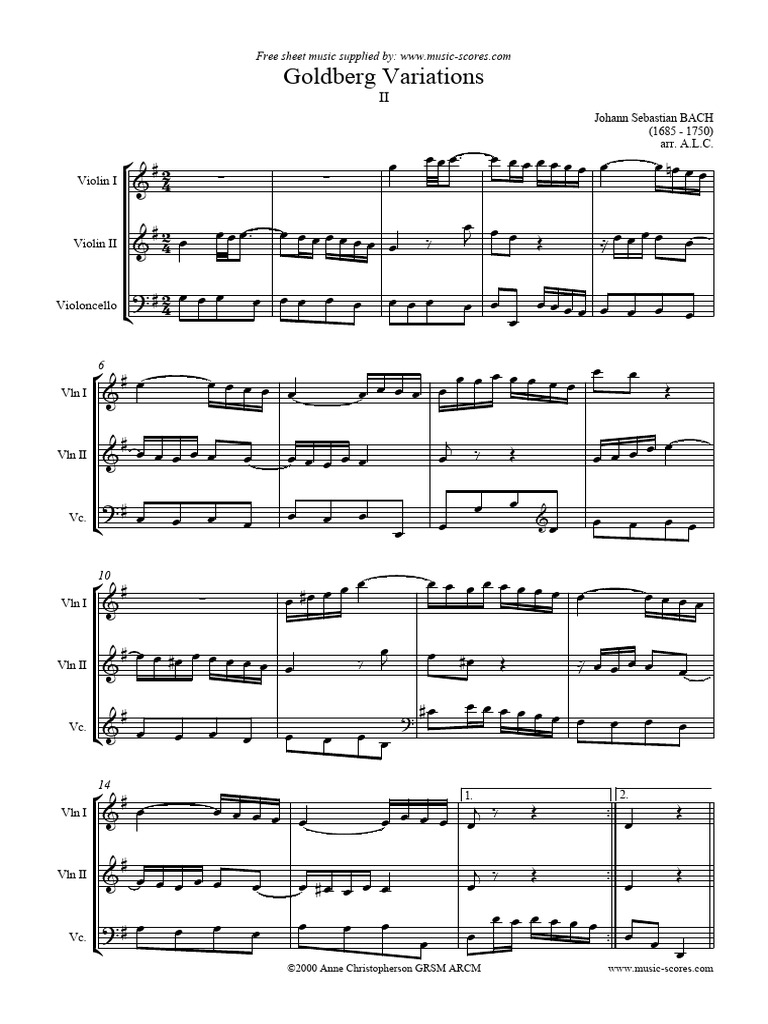 35 violin bach goldberg variations 2 string trio pdf