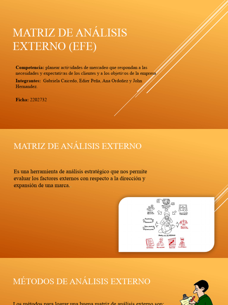 EFE Diapositivas, Matriz de Analisis Externo | PDF