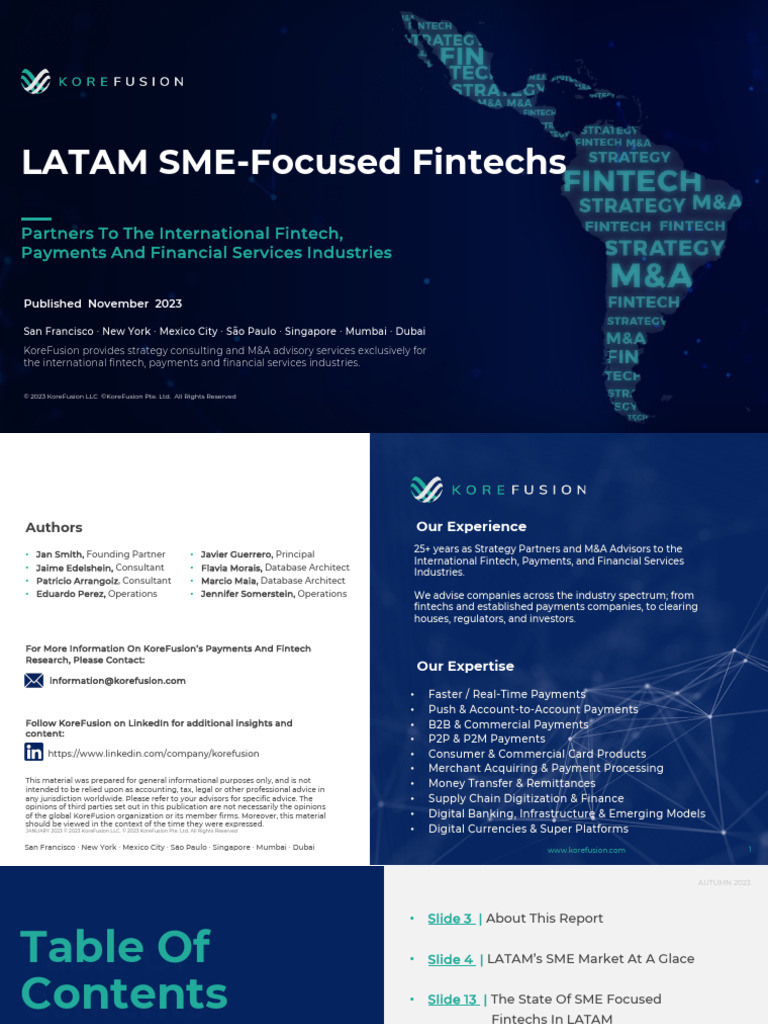 LATAM SME Fintech Landscape 2023 | PDF | Small And Medium Sized Enterprises  | Economies