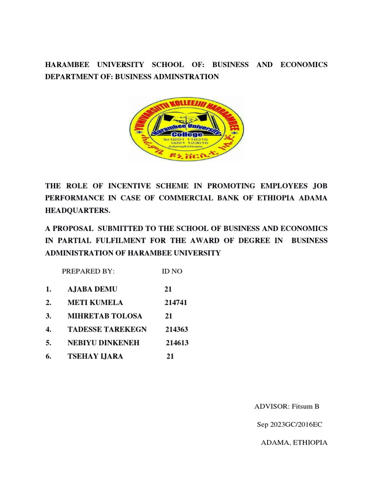 The Role of Incentive Scheme in Promoting Employees Job Performance ...