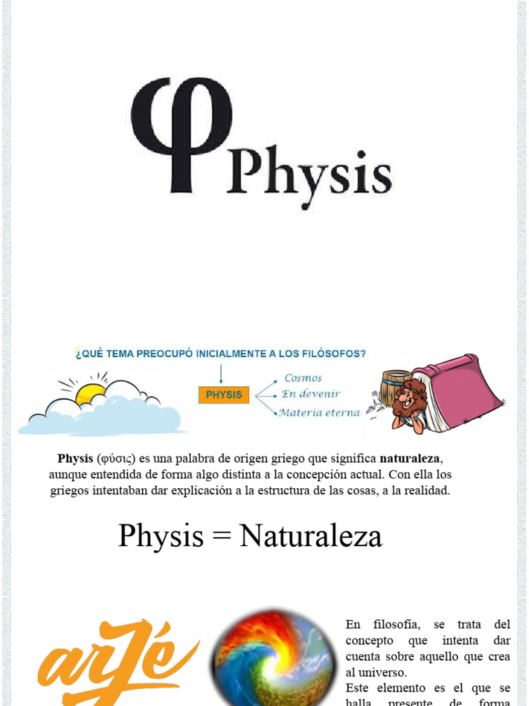 Significado de Physis en Filosofía | PDF | Filosofía griega antigua ...