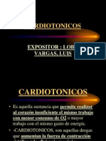 Cardiotonicos: Expositor: Lobo Vargas, Luis
