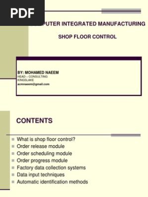 8 Shopfloor Control Barcode Electrical Engineering