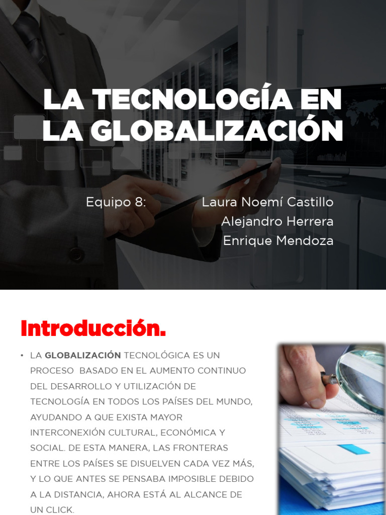 Impacto de la Tecnología en la Globalización | PDF | Globalización ...