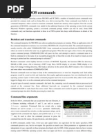 List of MS-DOS Commands: Resident and Transient Commands