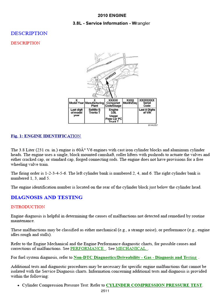 02-Engine - 3.8L | PDF | Internal Combustion Engine | Leak