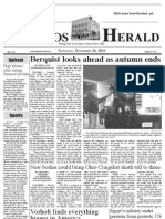 Berquist Looks Ahead As Autumn Ends: Elphos Erald