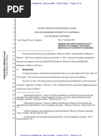 In Re Zynga Privacy Litigation, C 10-04680 JW (N.D. Cal. Nov. 22, 2011)