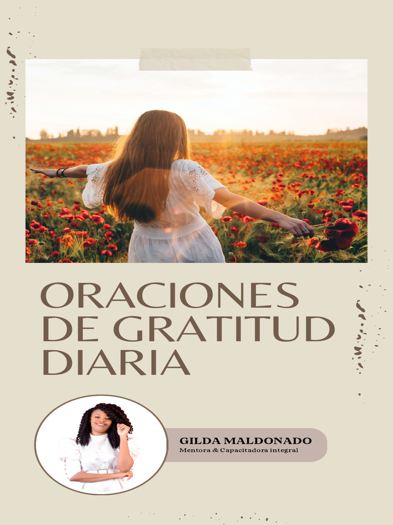 Oraciones De Gratitud Diaria Pdf Amor Oración