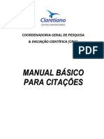 Manual Basico para citações