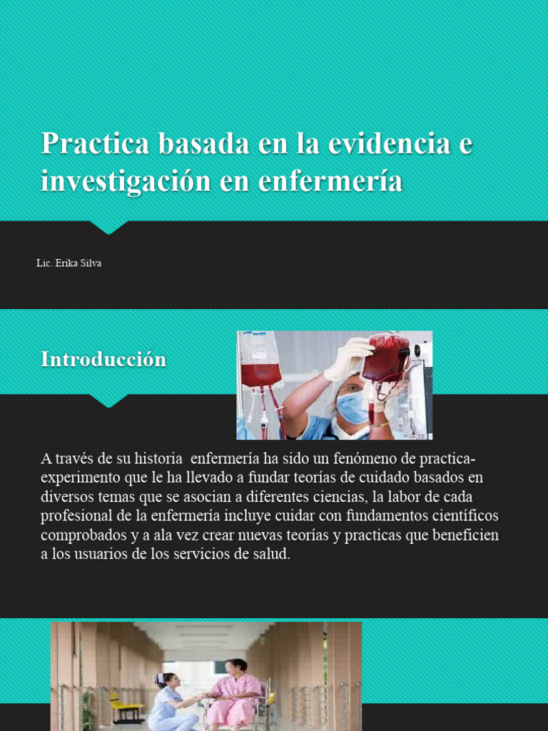 Practica Basada en La Evidencia e Investigación en Enfermería | PDF ...